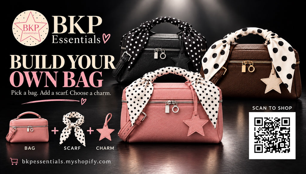 BKP assembled handbag styling examples — one set per purchase