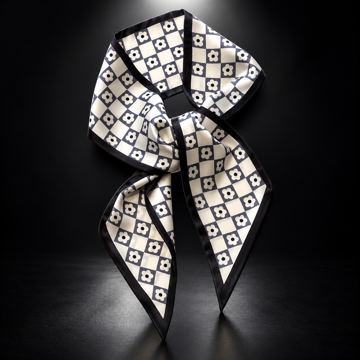 Daisy checkered scarf