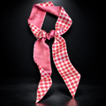 Pink gingham scarf